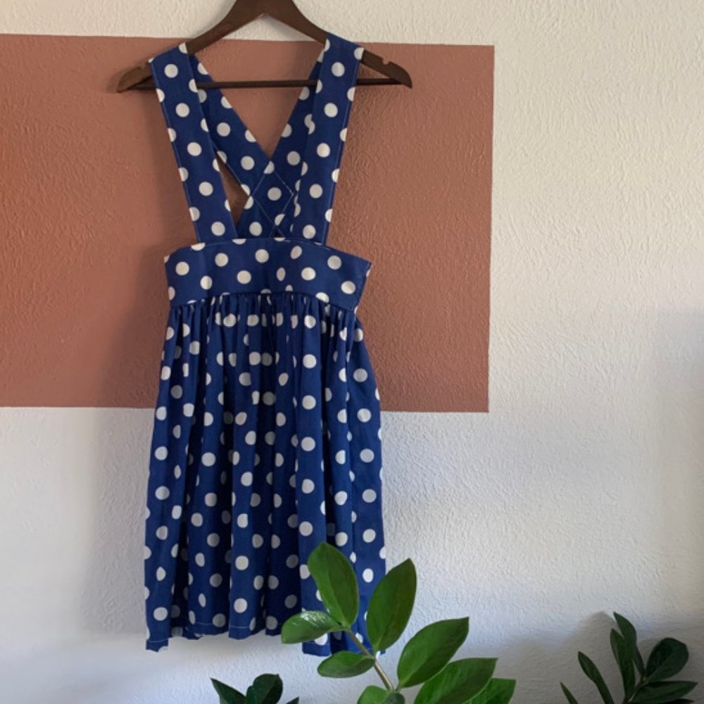 Polka Dot Suspender Skirt